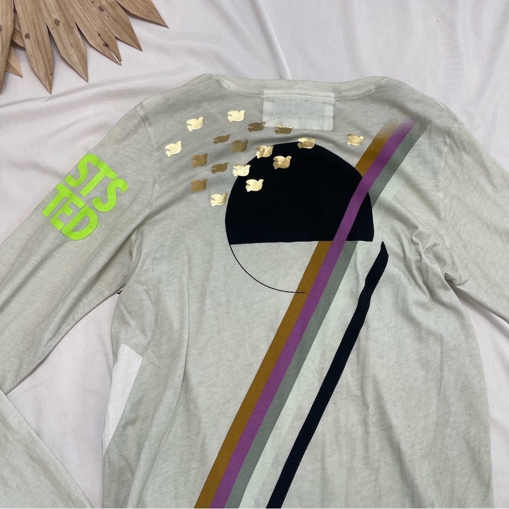 Freecity Artists Wanted Life Nature Love Abstract Long Sleeve Shirt Size Medium - Picture 6 of 9